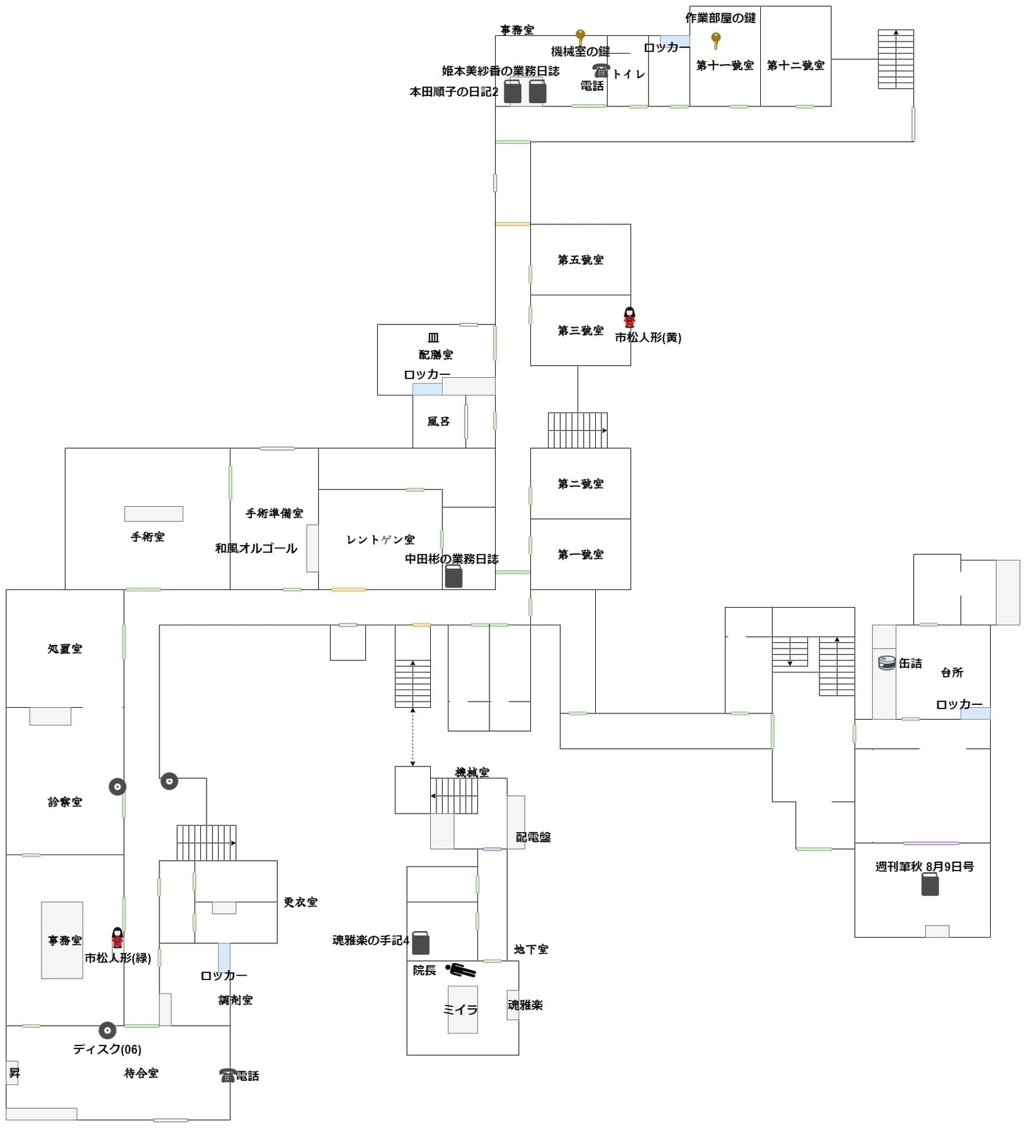 Yonesawara_Hospital_map_5_1F