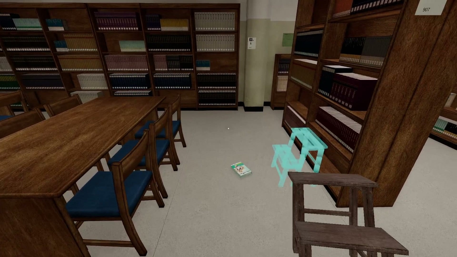 Solitary_in_the_Library_day2_put_step_stool
