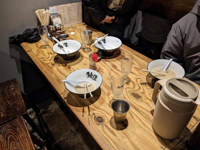 ラーメンを完食した画像