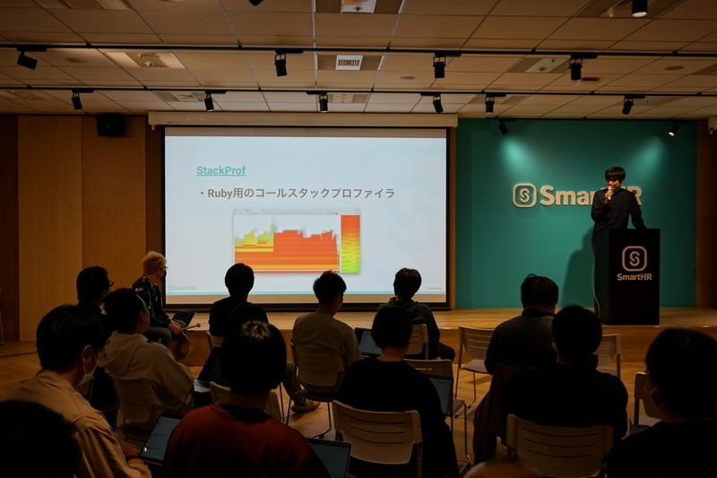 発表者が発表している様子