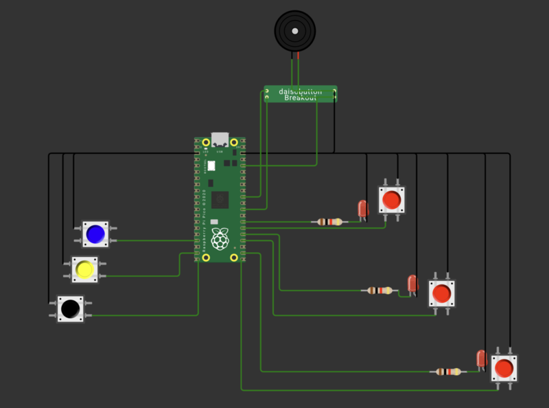 早押しボタンの回路図です