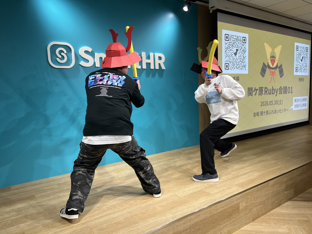 関ケ原Ruby会議01の紹介をするydahさんとosyoyuさん