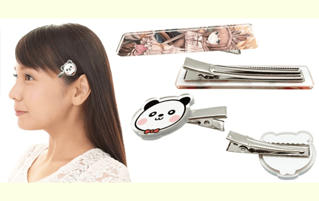 Confianzaのアクリルヘアクリップ(前髪クリップ)