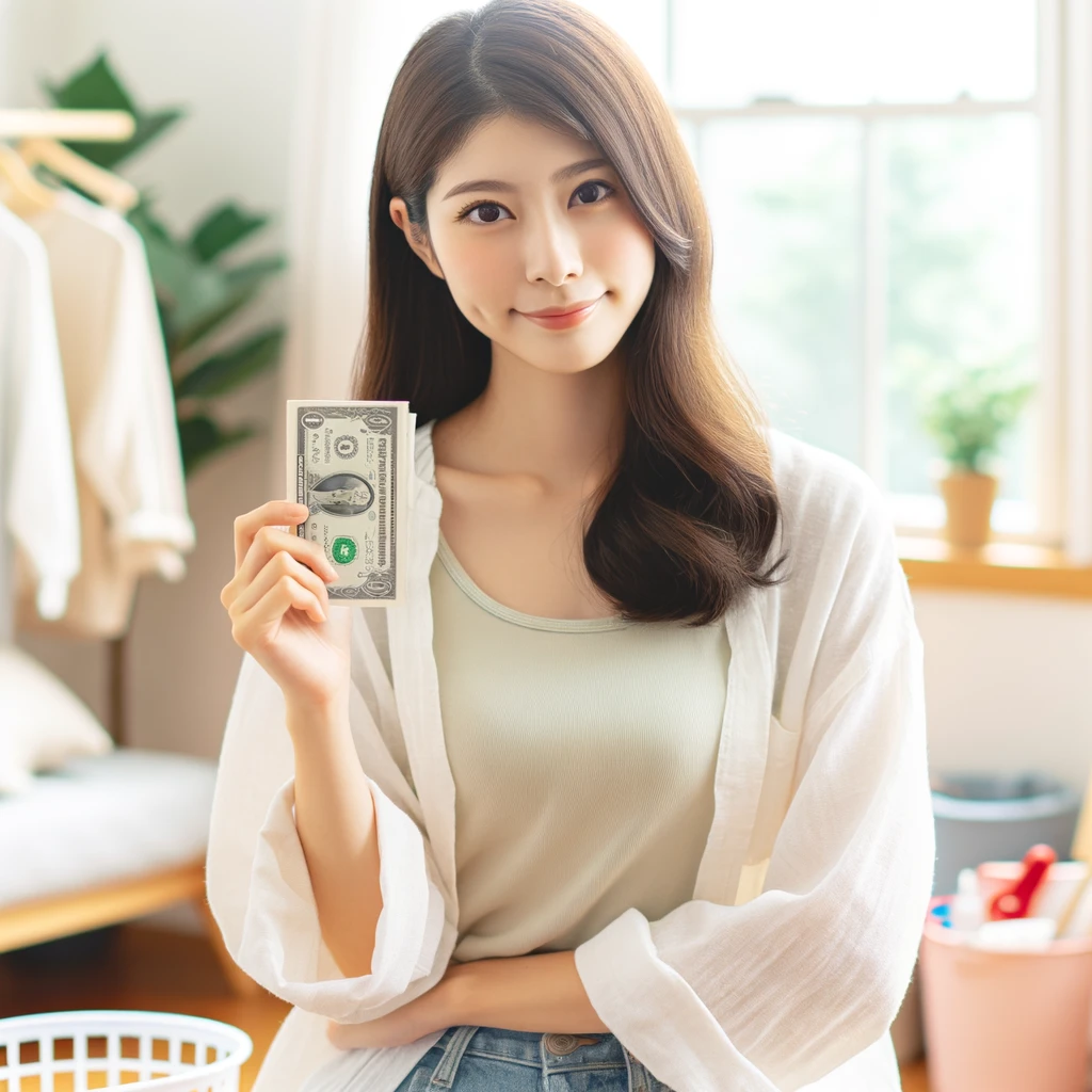 <img src="home_comfort_tips_japanese_woman.png" alt="20代の日本人女性が明るく居心地の良い家で、予算内で家を快適に保つ方法を実践している様子。住空間を整理したり、装飾を施したり、DIYプロジェクトに取り組んでいる場面。">