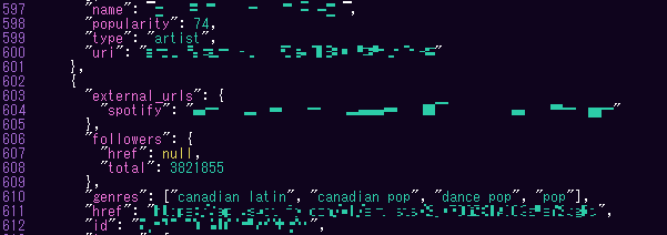 APIで出力されたデータを一部加工したもの。