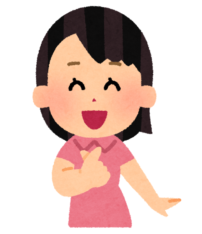 指でハートを作っている女性