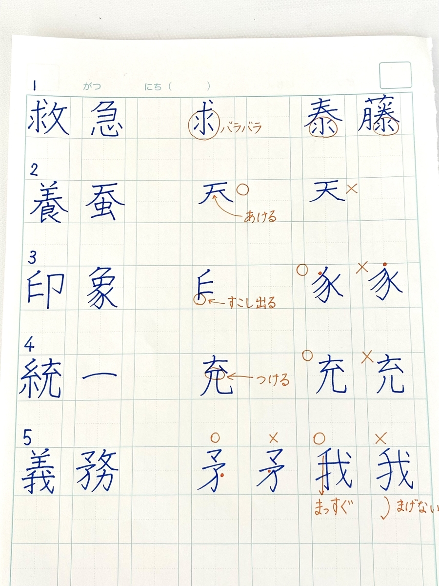 👉 サピックス6年夏期講習でやる細部ミスに注意すべき漢字 - 塾