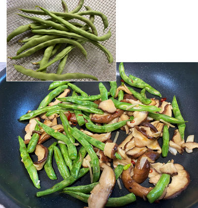 椎茸・インゲン2