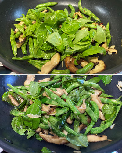椎茸・インゲン3