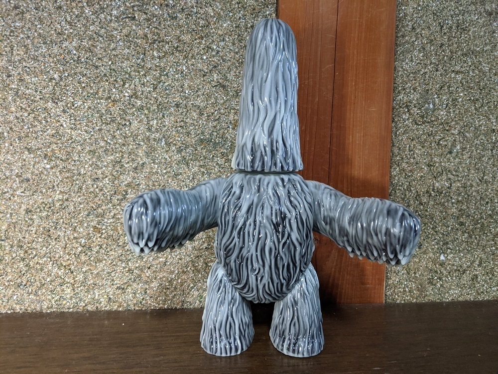 ABDUCTION SKULL TOYS クケリ 蓄光 グレー フィギュア スカルトイズ / アブダクション:クケリのソフビ[蓄光＆黒二重成型]〈+