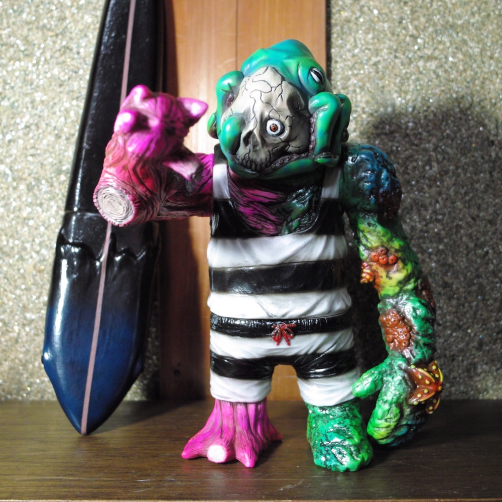 波乗海神オロン　クリア成形　kenth toy works ソフビ 波乗海神オロン クリア成形 kenth toy works ソフビ 波乗海神