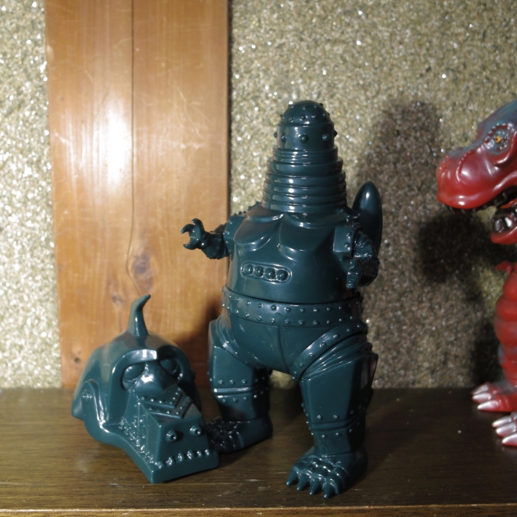 COJICA TOYS メカチラボ LED付/黒成型/銀塗装 ※LED電池切れ コジカトイズ / 恐竜獣シリーズ:メカチラボ[1期/未塗装深青緑