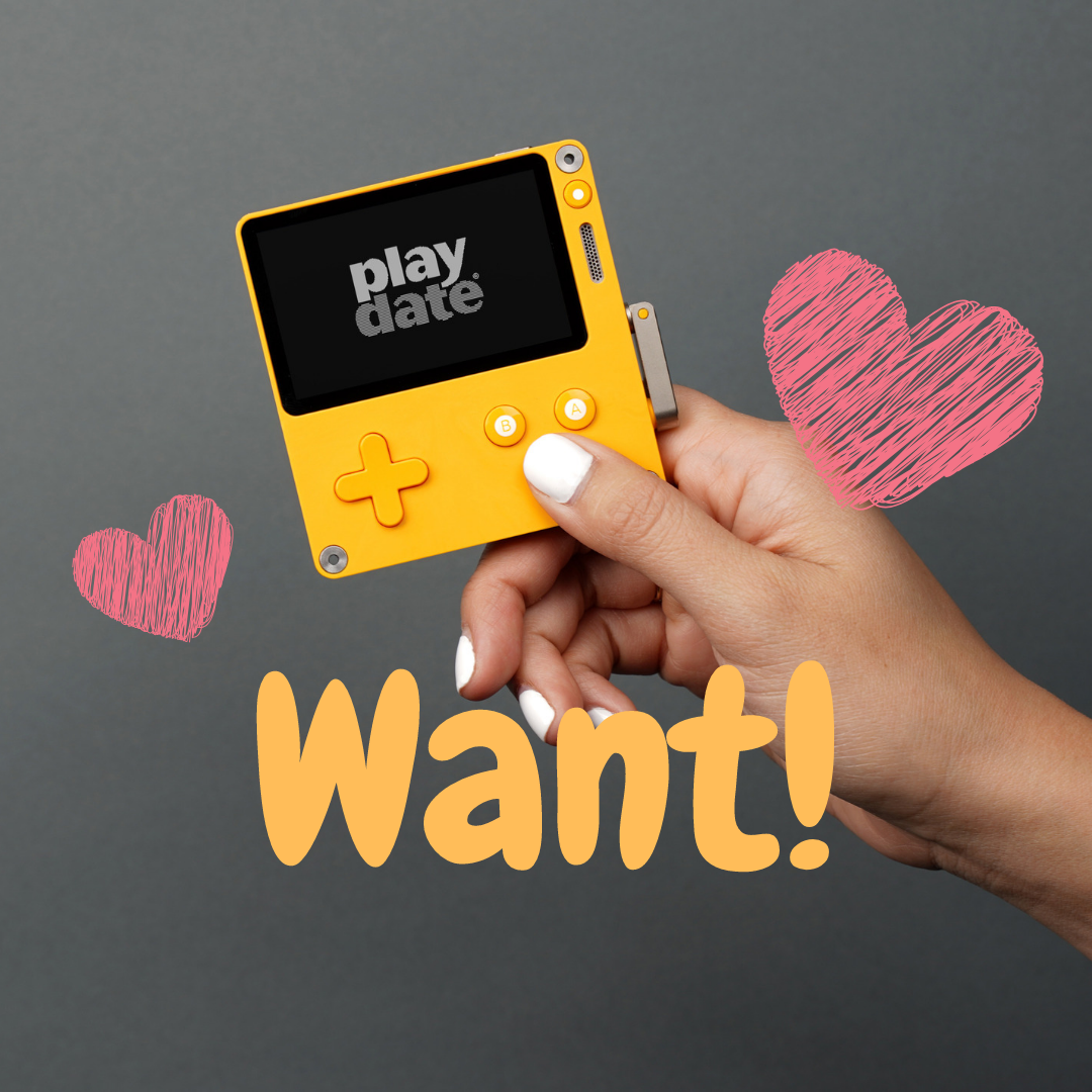 play date ポータブルゲーム機 カバー付 新型携帯ゲーム機playdateが欲しい！ -ポップでキュートな現代の