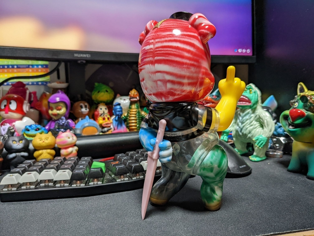【当選品】ブラックブックトイ　フランクコジック　Piggums マーブル成型 当選品】Frank Kozik フランクコジック BlackBookToy ブラック
