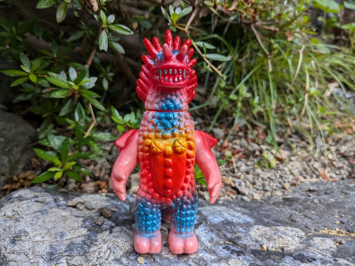 ぶたのはな ソフト焼き玩具 ベロクロン　二世 ソフビ 赤　RED成型色 ぶたのはな / ソフト焼き玩具:ベロクロン二世[珊瑚色]〈+Eng sub