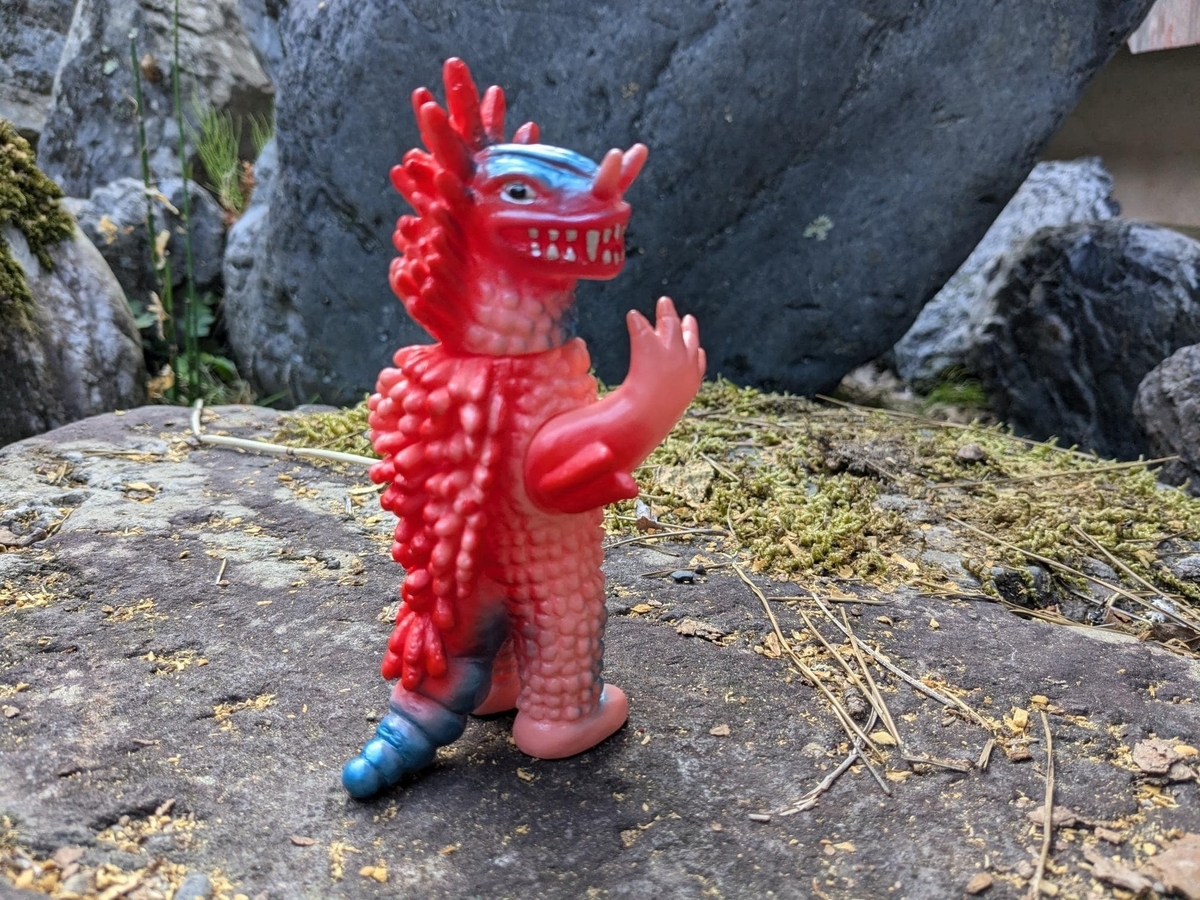 ぶたのはな / ソフト焼き玩具:ベロクロン二世[珊瑚色]〈+Eng sub