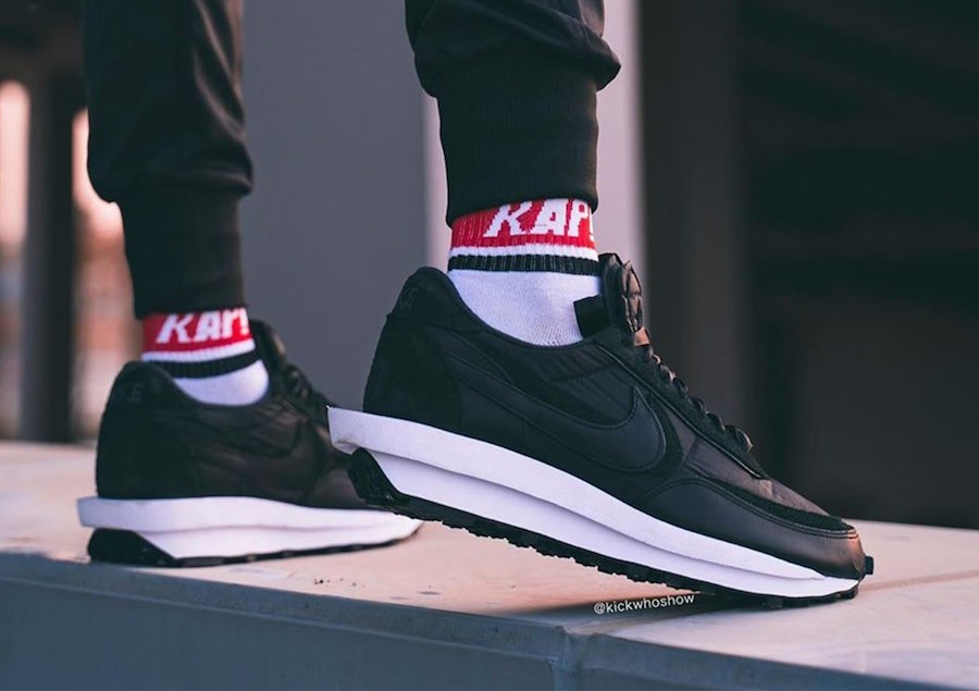 black sacai waffle