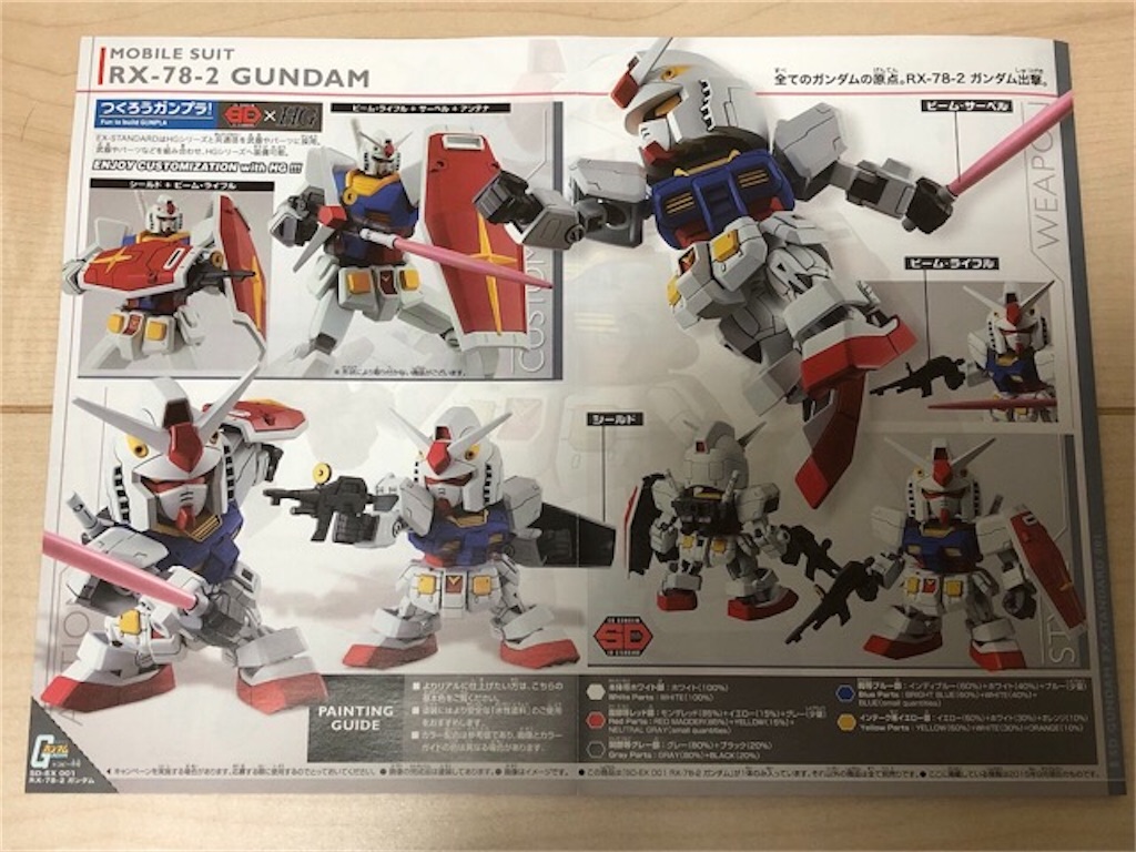 ガンプラ SDEX RX-78-2 ガンダム 開封編・組立編 - つくりびとな