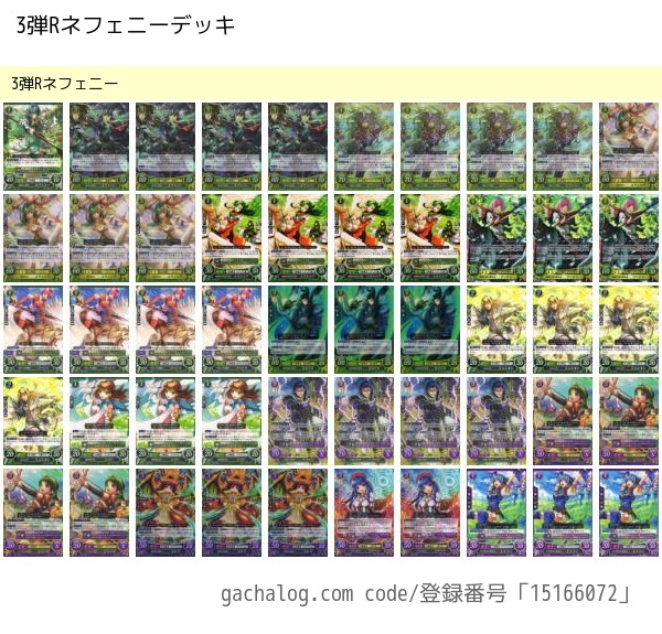 サイファデッキ紹介⑧ HRアイク、ミスト、3弾Rネフェニー