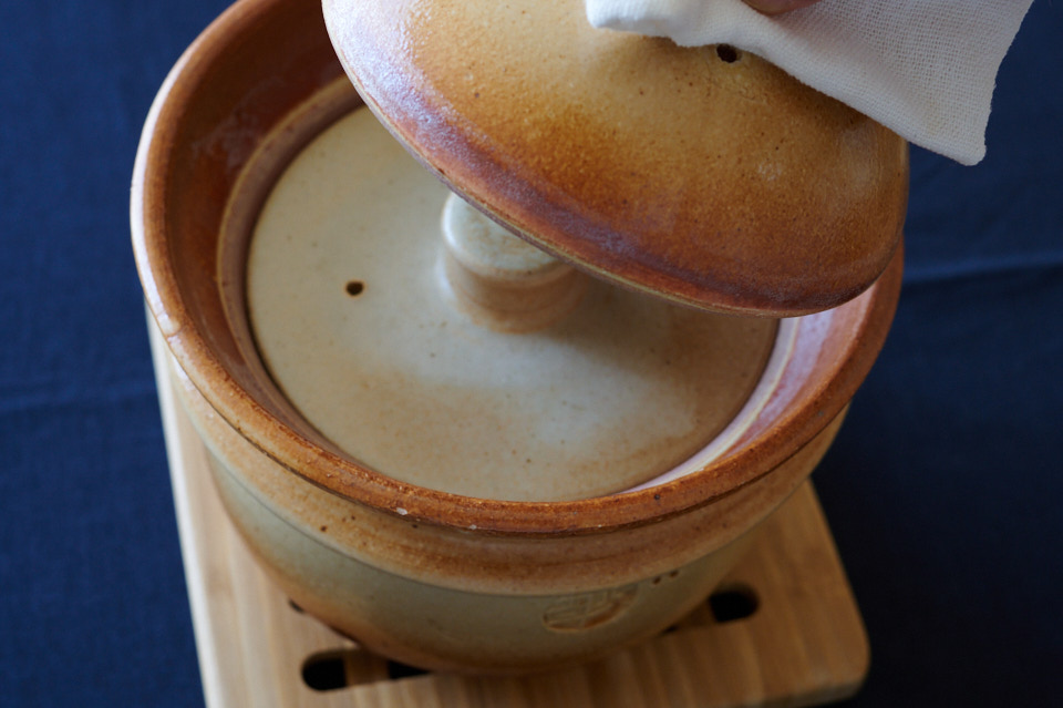 飯炊釜で2合分のごはんの炊き方。