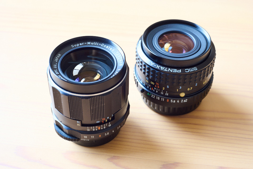 smc TAKUMAR 35mm F2とsmc PENTAX-A 35mm F2