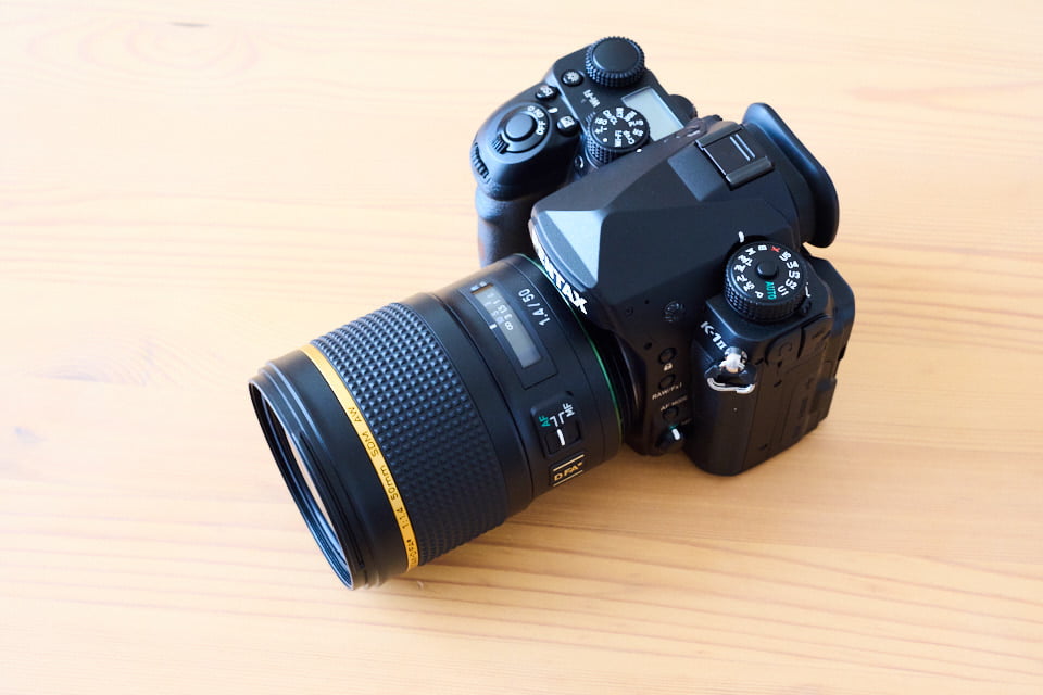 HD PENTAX-D FA★50mmF1.4 SDM AWをつけたPENTAX K-1 MarkⅡ。