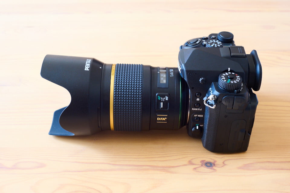PENTAX K-1 MarkⅡにHD PENTAX-D FA★50mmF1.4 SDM AWを装着。