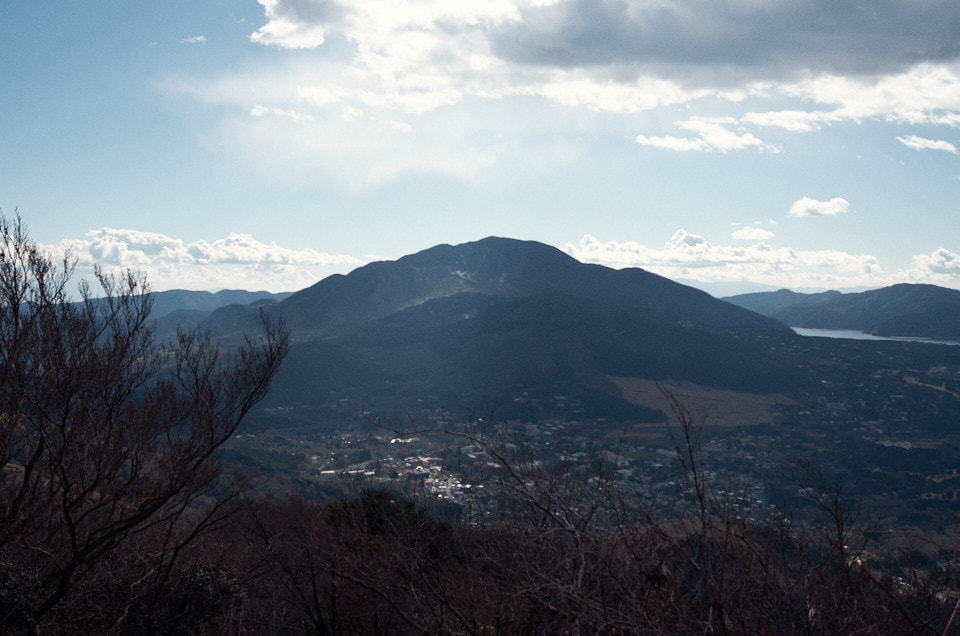 下山道で見た大涌谷周辺。