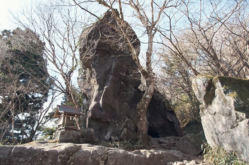 北斗岩の全景。