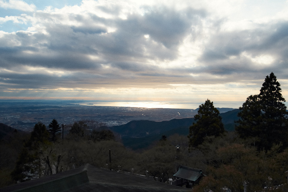 大山阿夫利神社からの眺め。
