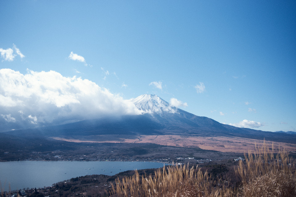 大平山からの富士山の眺め。