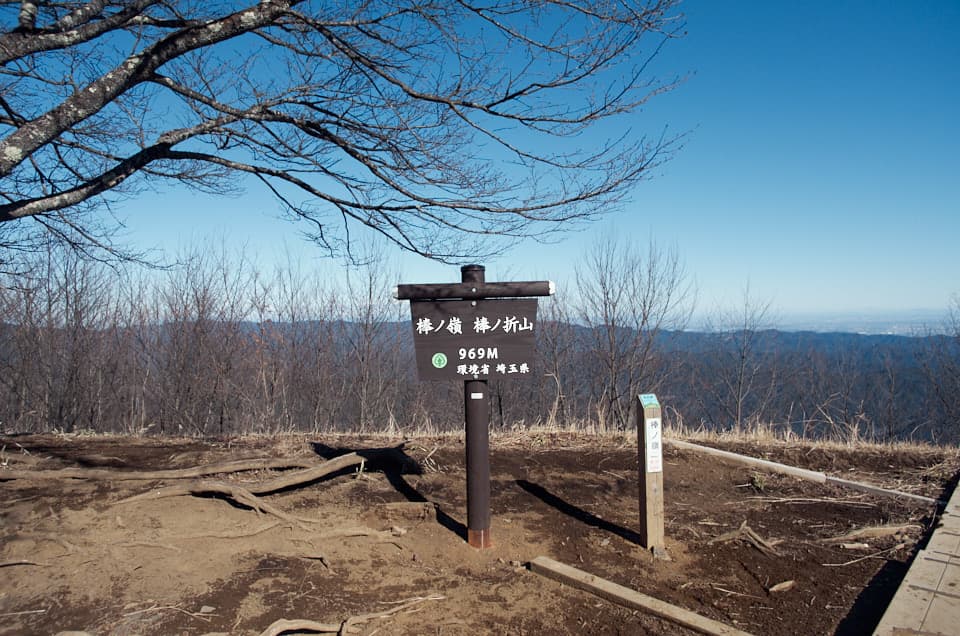 棒ノ嶺（棒ノ折山）の山頂。