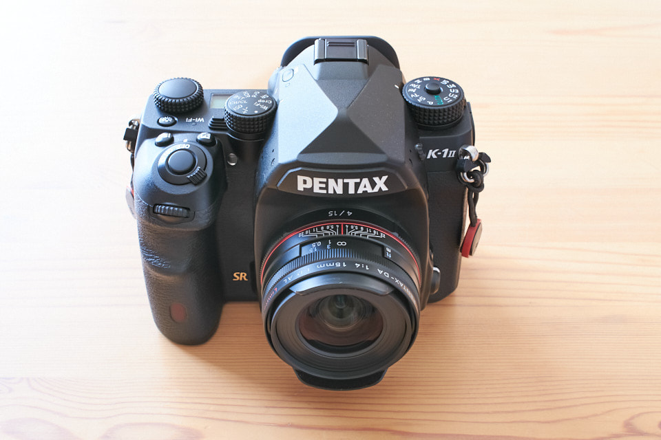 PENTAX K-1 MarkⅡにHD PENTAX-DA 15mmF4ED AL Limitedを装着したところ。