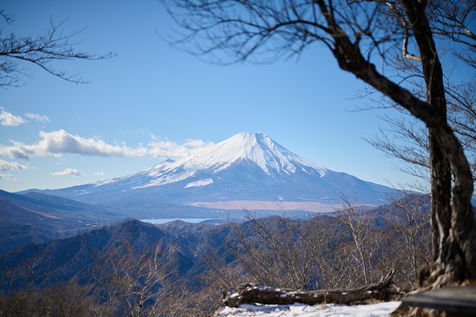 菰釣山,山頂,富士山 