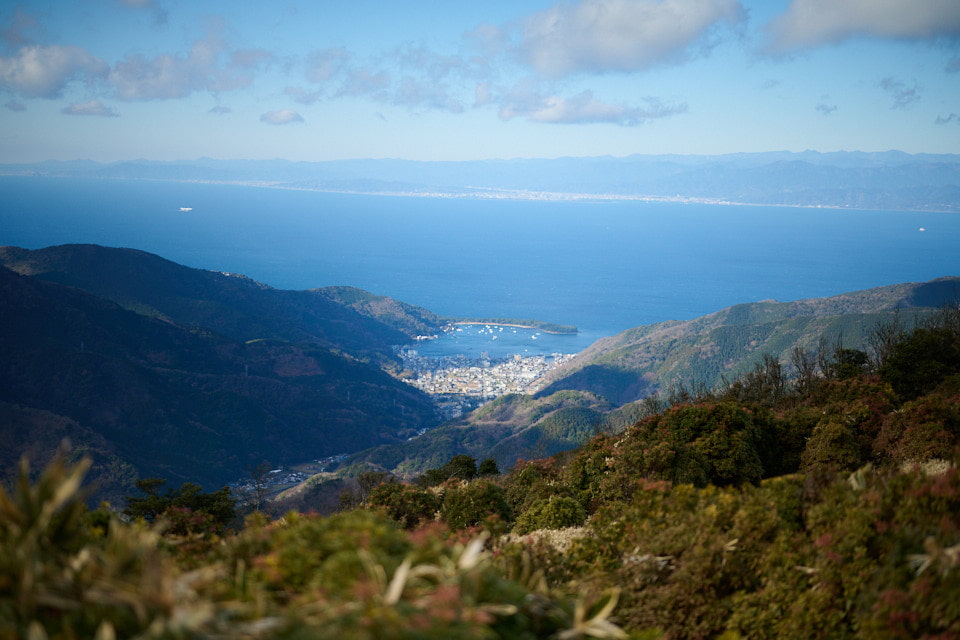 登山道から見る、戸田漁港