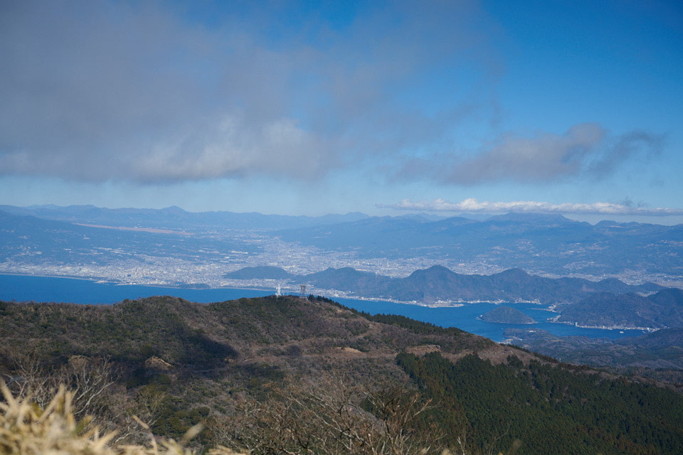 達磨山頂,淡島,沼津市街,箱根山