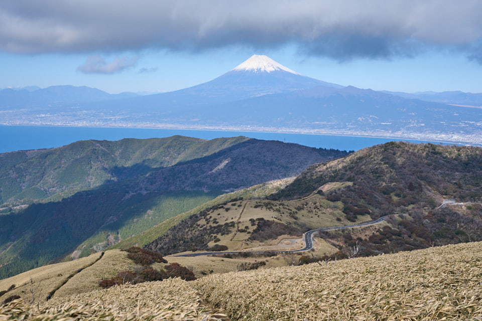 西伊豆,達磨山,登山道,富士山