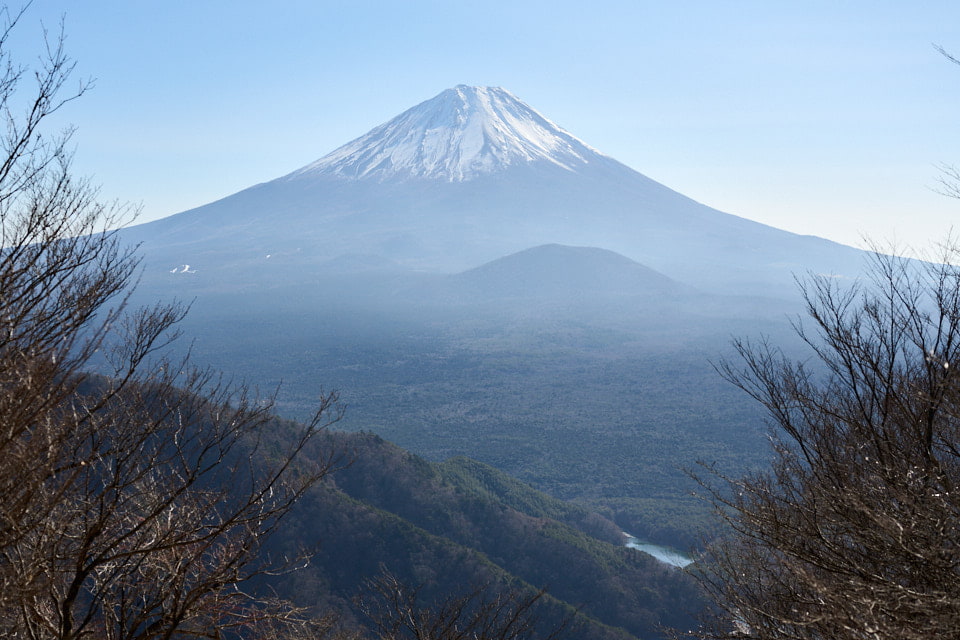 三方分山の山頂から望む富士山