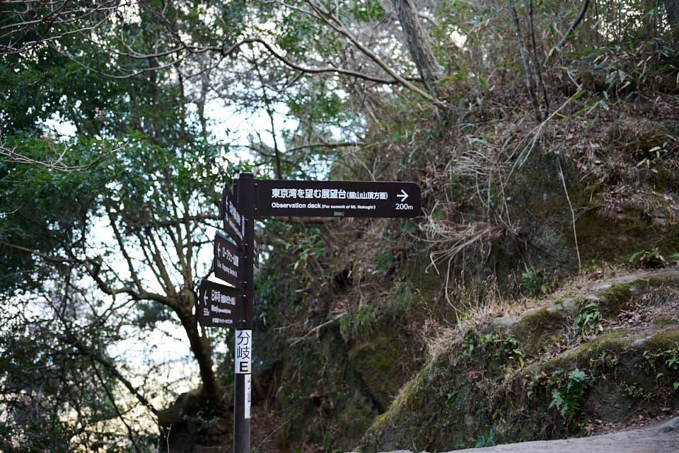 鋸山山頂を目指す