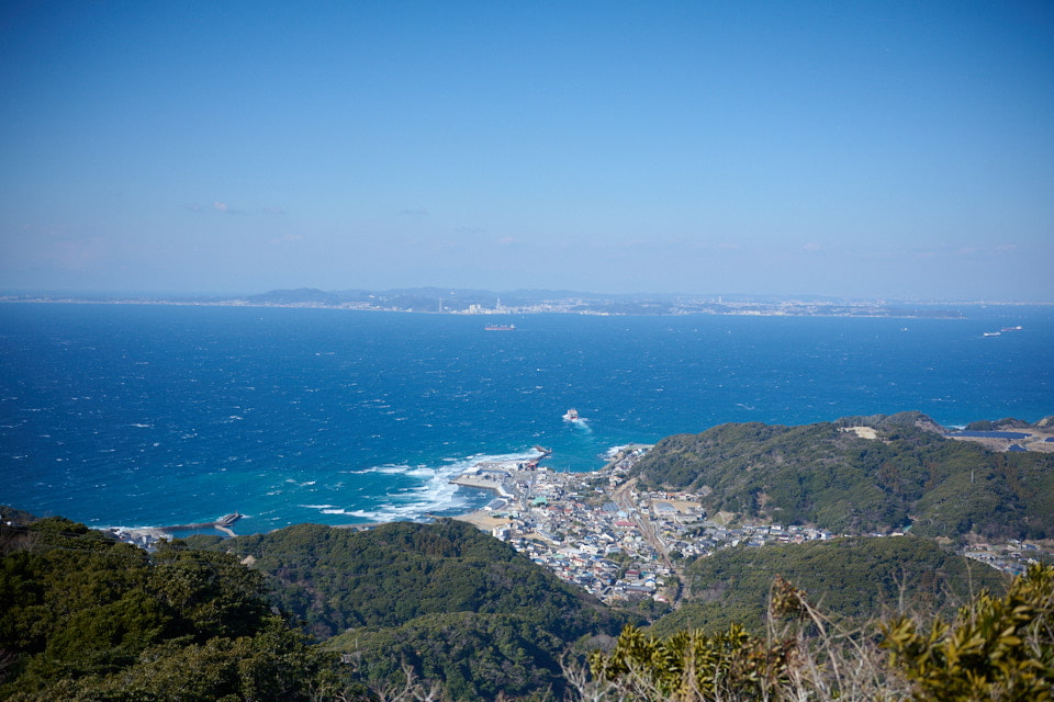 東京湾を望む展望台からの景色