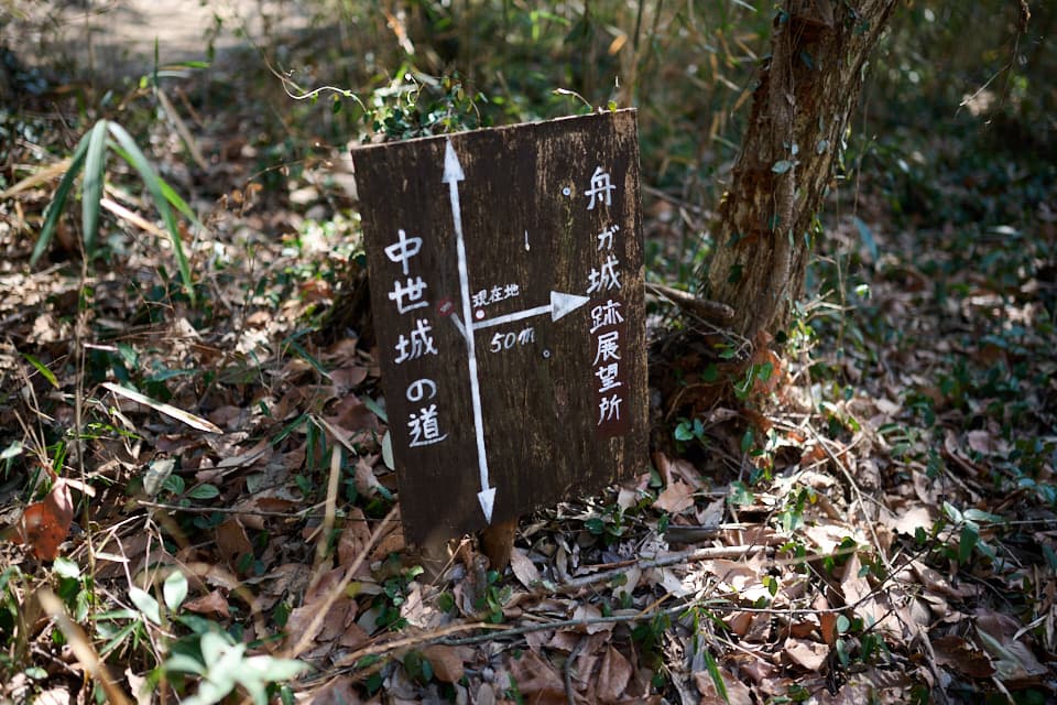 手書きの道案内。