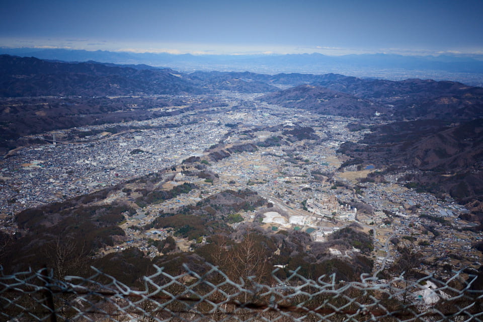 武甲山、山頂からの眺め