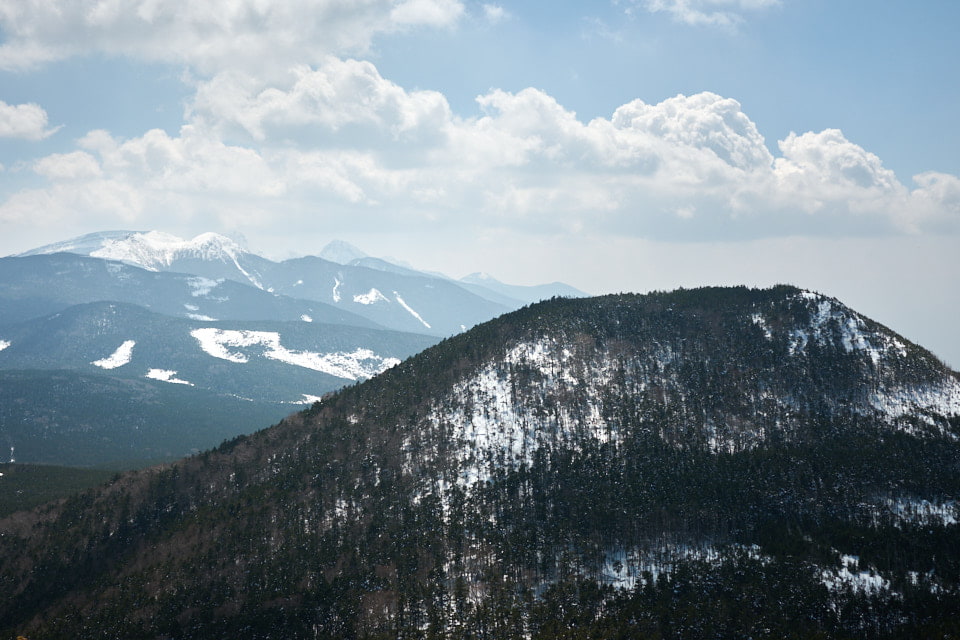 縞枯山からの景色