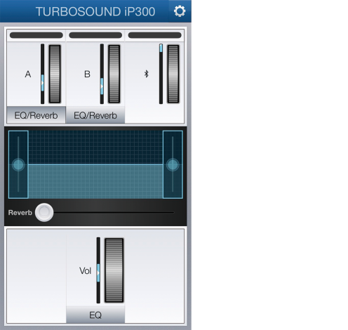 ▲BluetoothでIP300をリモート・コントロールできる、iOSアプリのTurbo Control