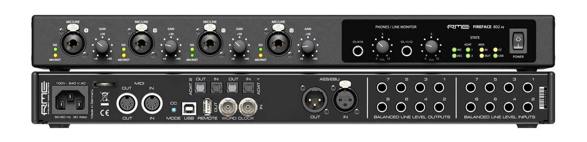 RME FIREFACE 800 22日までの限定特価 RMEの名声を築き上げた銘機Fireface 800のレガシーを継承し新た