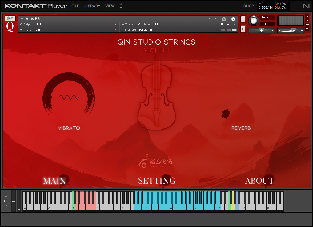 Qin-Strings-kontakt-main-ui