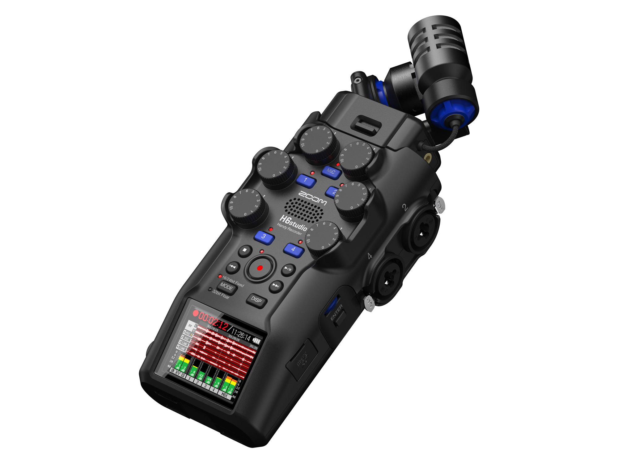 ZOOM H6studio発表｜32bitフロート/192kHz対応、8トラック同時