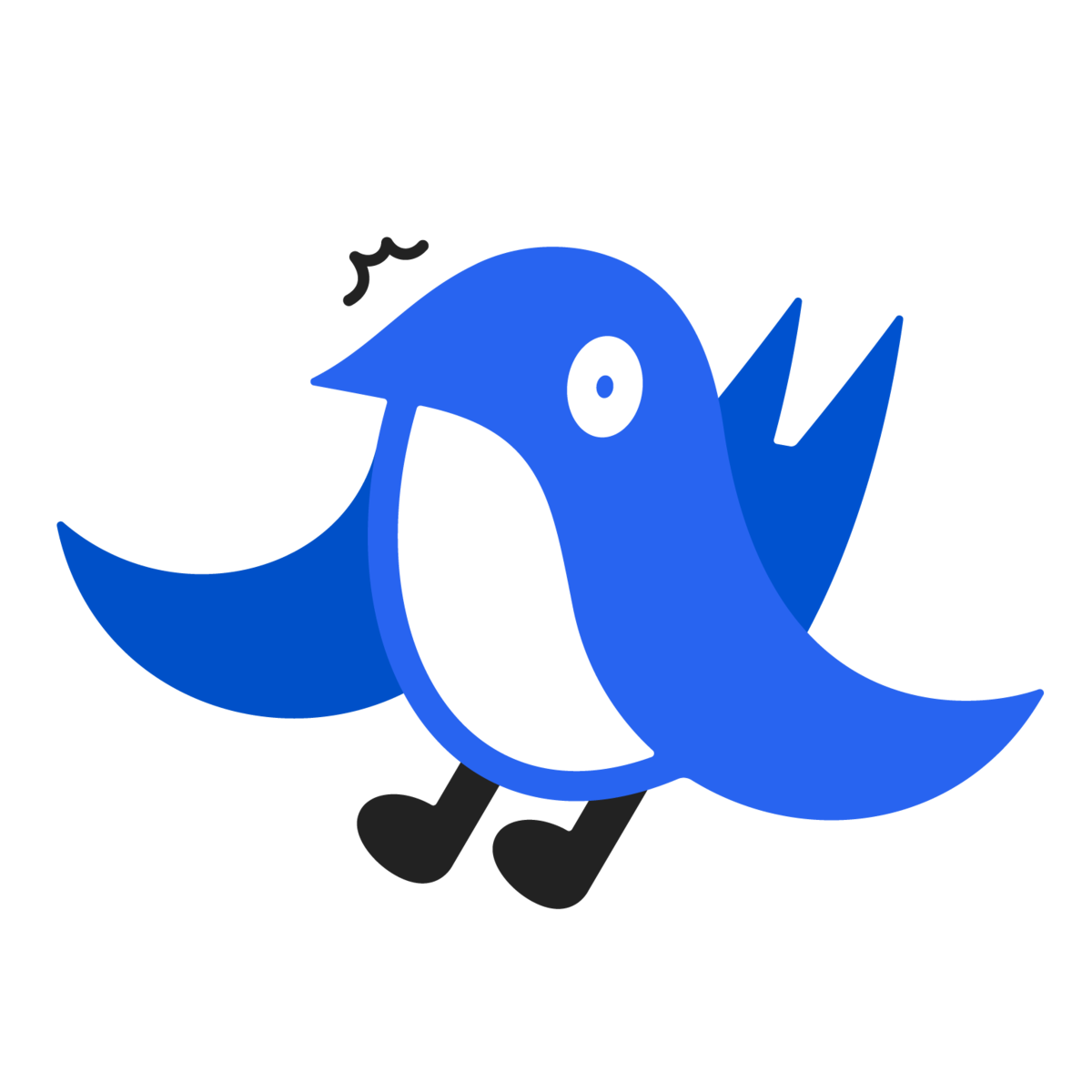 freeeのマスコットキャラクターであるSweeeが驚いている