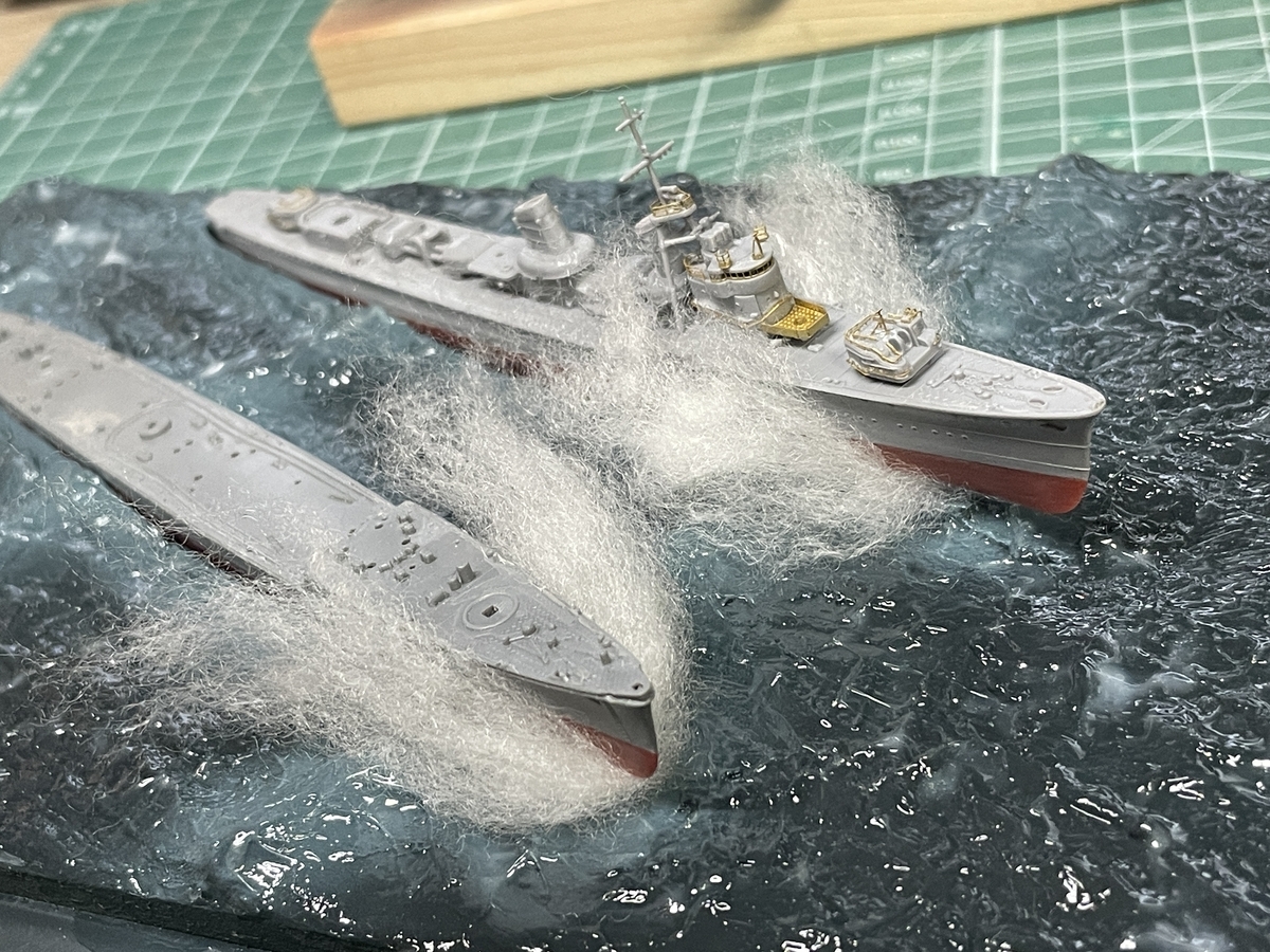 海神作戦ジオラマ製作 - 海面ベース編#01 - ソウテツのおもちゃ箱