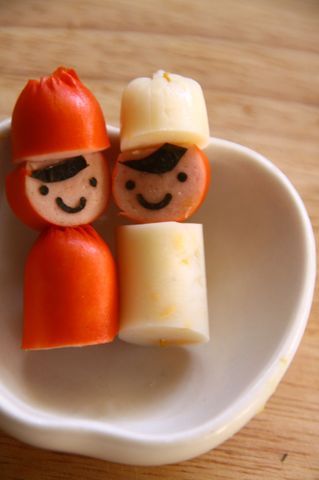 ウインナーの飾り切り・お人形